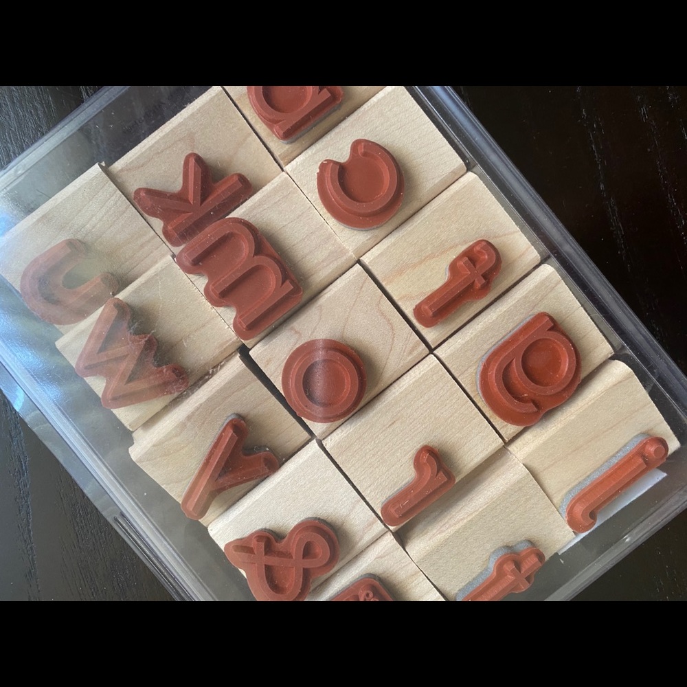 Stampin Up retired alphabet set